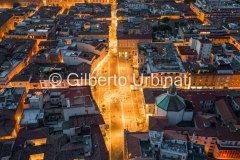 piazza tre martiri aerea notturna